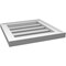 Ekena Millwork Vertical Surface Mount PVC Gable Vent: Functional, w/ 2"W x 1-1/2"P Brickmould Frame, 16"W x 16"H GVPVE16X1602SF - alternate 3